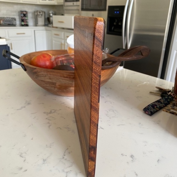 🖤Art Deco Marquetry Inlaid Wood Board Tropical Toucan Bird and Flowers - Picture 4 of 7